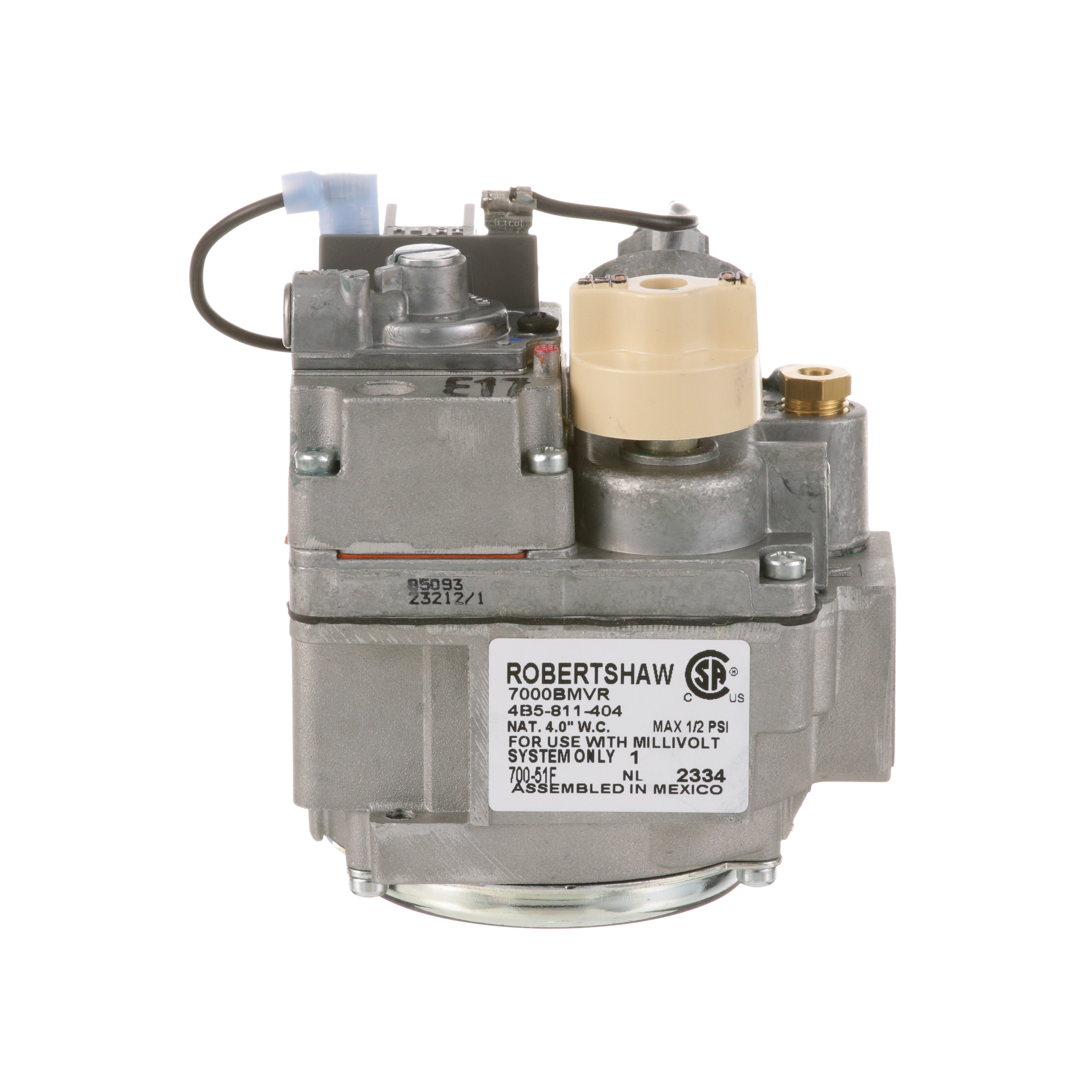 Bakers Pride, Gas Valve 1/2'' x 1/2'', Natural Gas