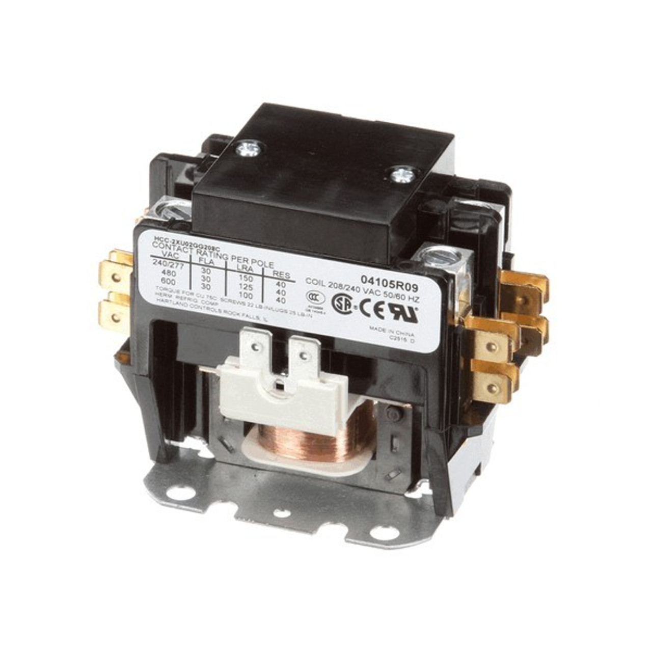 Contactor , 208/240V, 30 A, 2 Pole